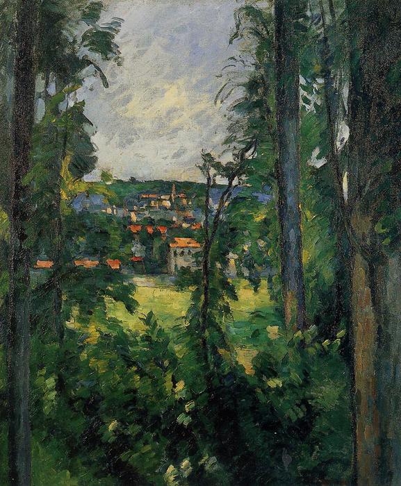 WikiOO.org - Güzel Sanatlar Ansiklopedisi - Resim, Resimler Paul Cezanne - Auvers-sur-Oise, View from Nearby