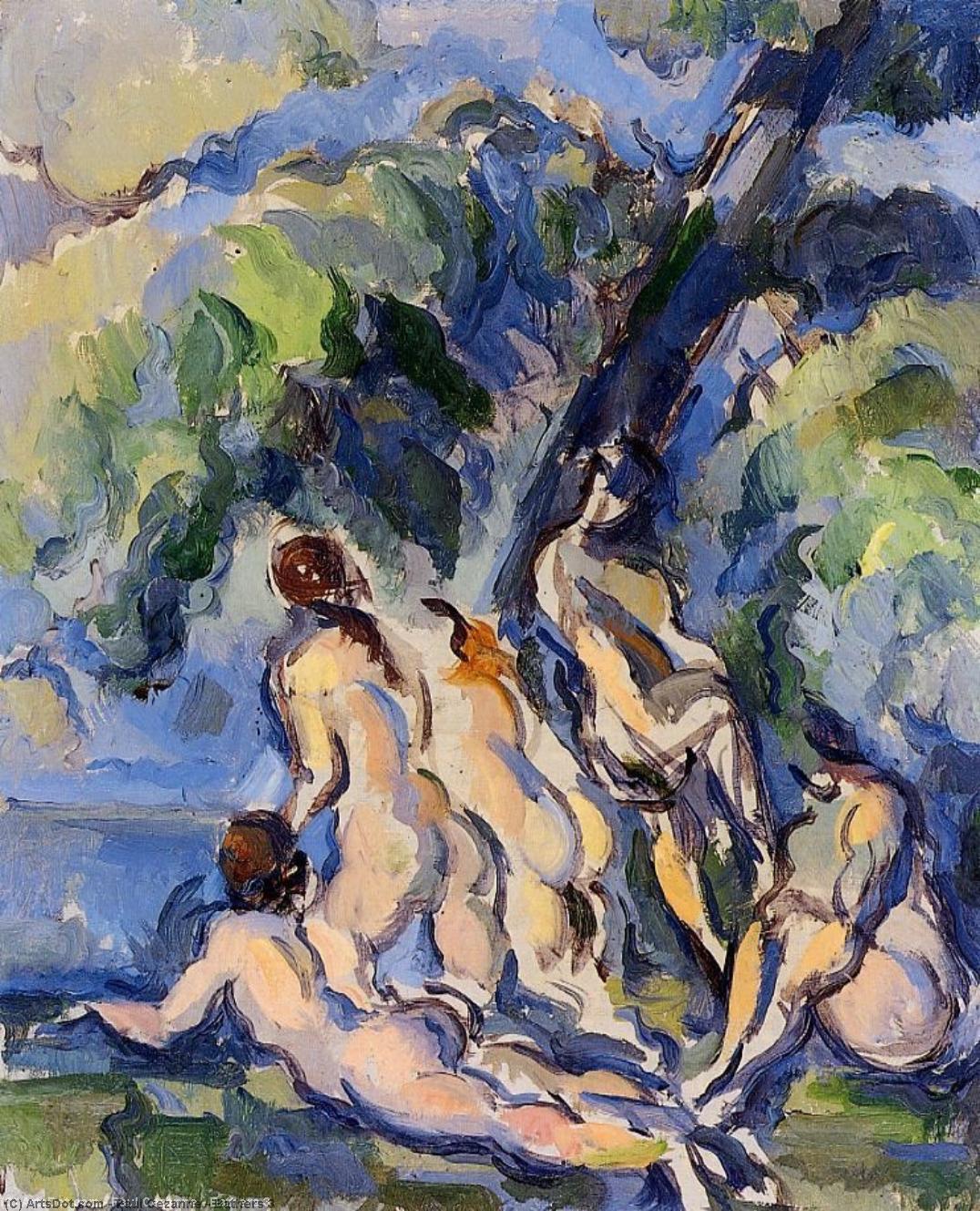 WikiOO.org - Εγκυκλοπαίδεια Καλών Τεχνών - Ζωγραφική, έργα τέχνης Paul Cezanne - Bathers 3