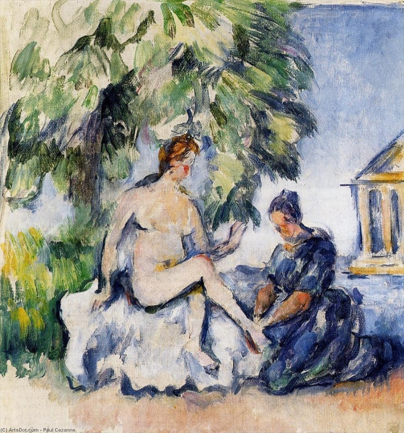 WikiOO.org - Encyclopedia of Fine Arts - Festés, Grafika Paul Cezanne - Bathsheba