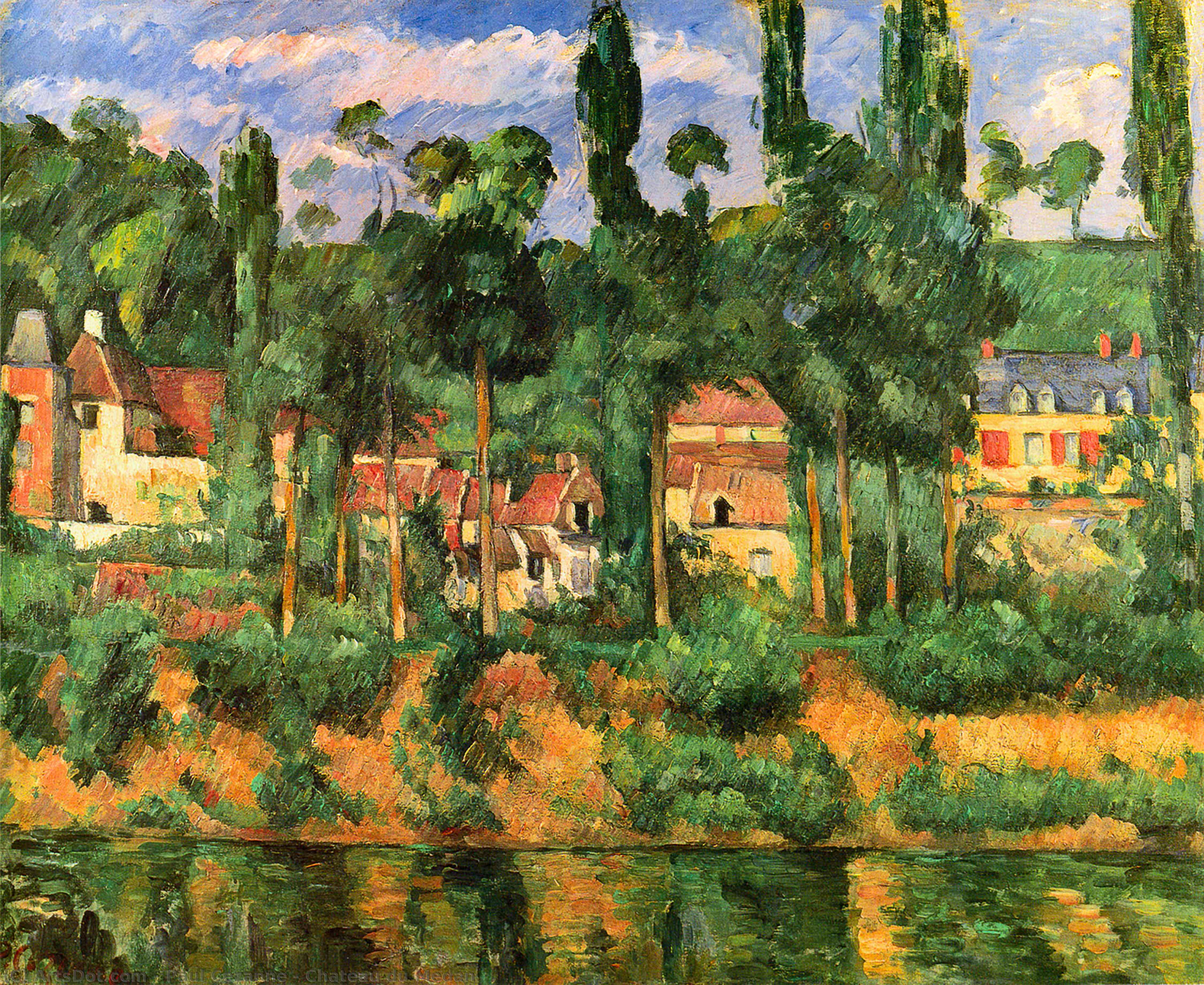 WikiOO.org - Εγκυκλοπαίδεια Καλών Τεχνών - Ζωγραφική, έργα τέχνης Paul Cezanne - Chateau du Medan