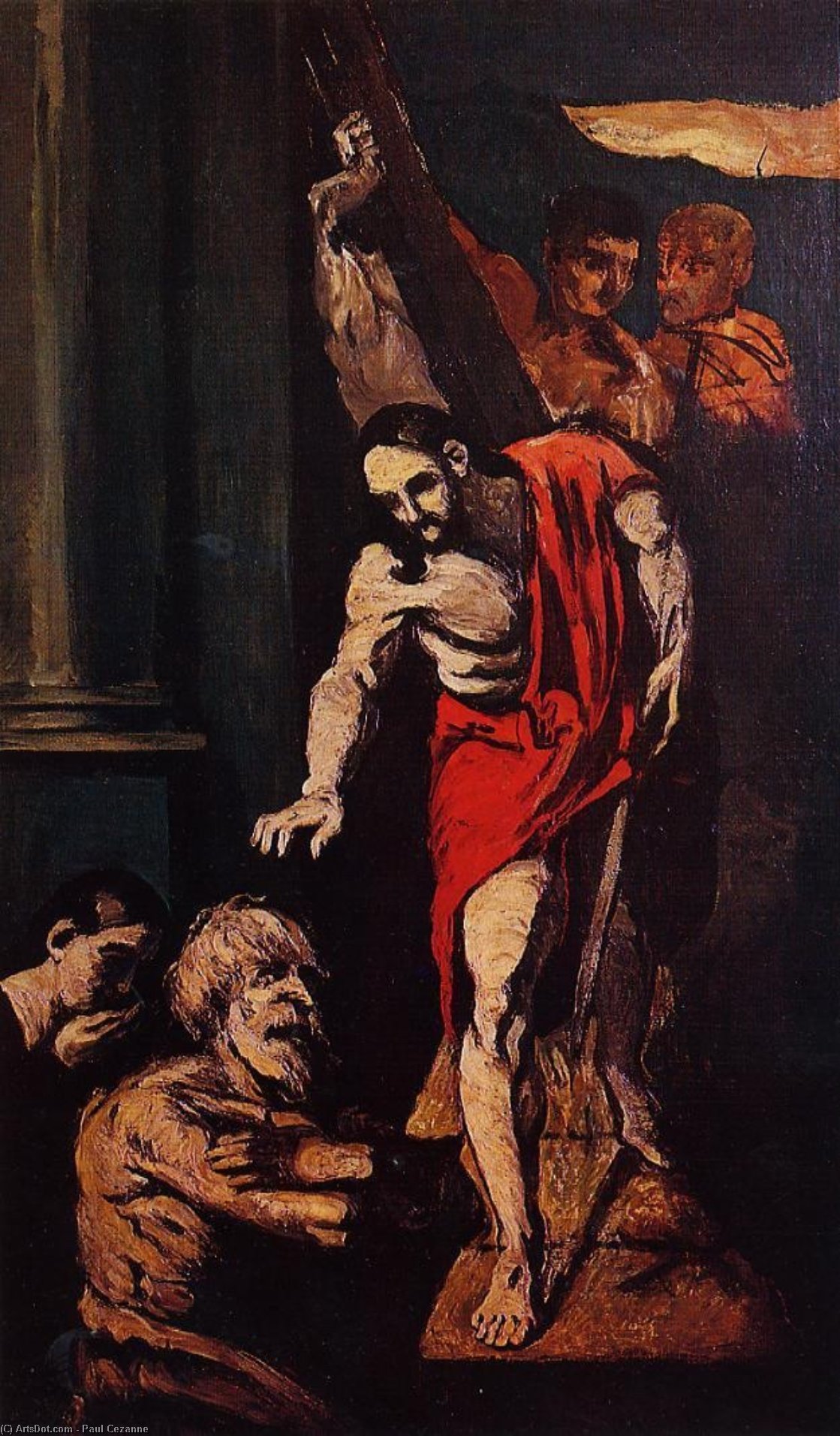 Wikioo.org – La Enciclopedia de las Bellas Artes - Pintura, Obras de arte de Paul Cezanne - Cristo en el limbo