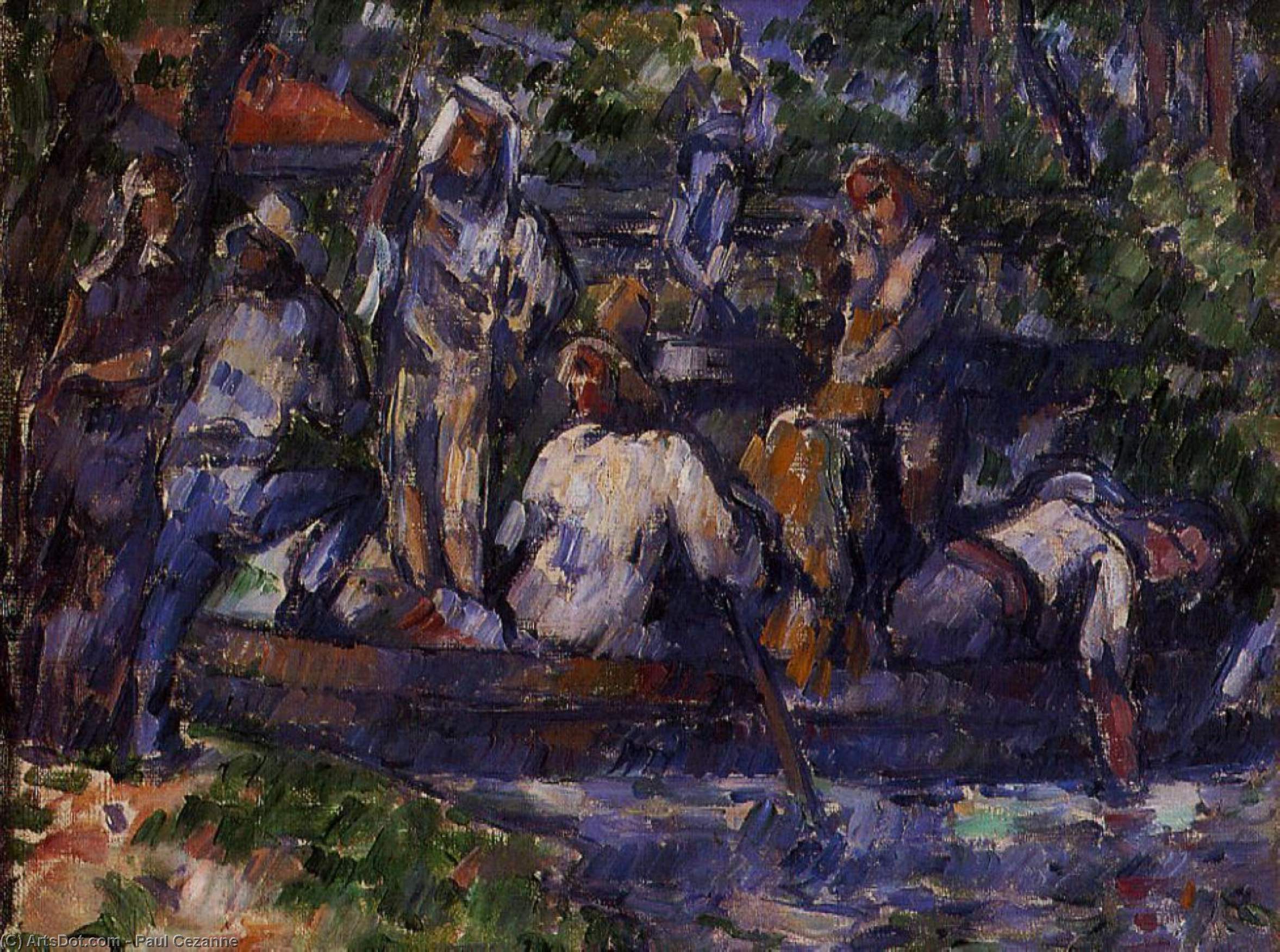Wikioo.org – L'Enciclopedia delle Belle Arti - Pittura, Opere di Paul Cezanne - Partenza in acqua