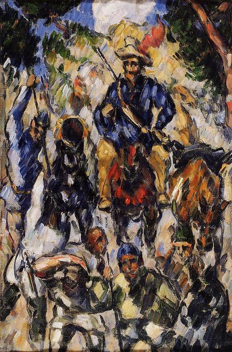 Wikoo.org - موسوعة الفنون الجميلة - اللوحة، العمل الفني Paul Cezanne - Don Quixote, Seen from the Front