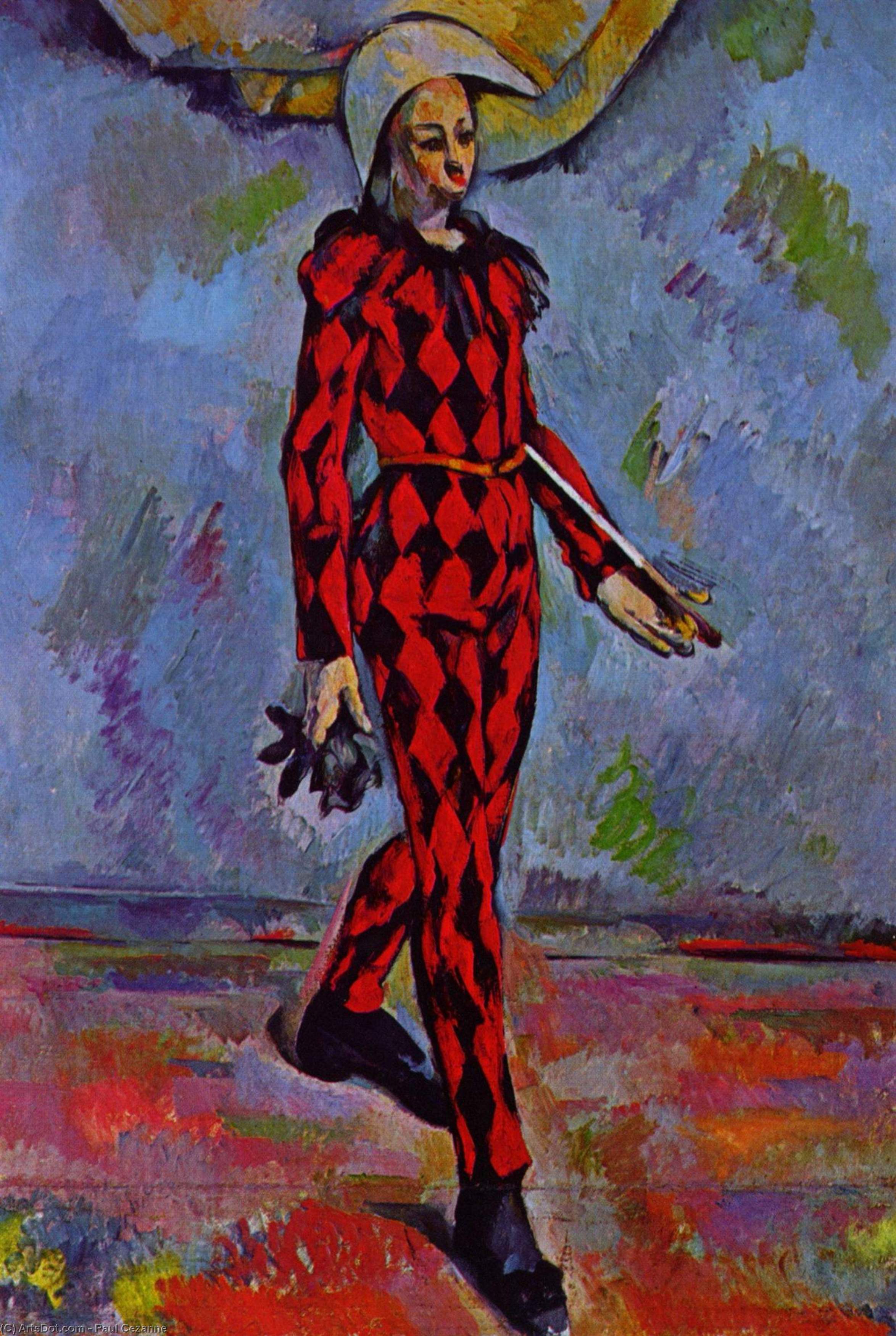 WikiOO.org - Encyclopedia of Fine Arts - Schilderen, Artwork Paul Cezanne - Harlequin 1