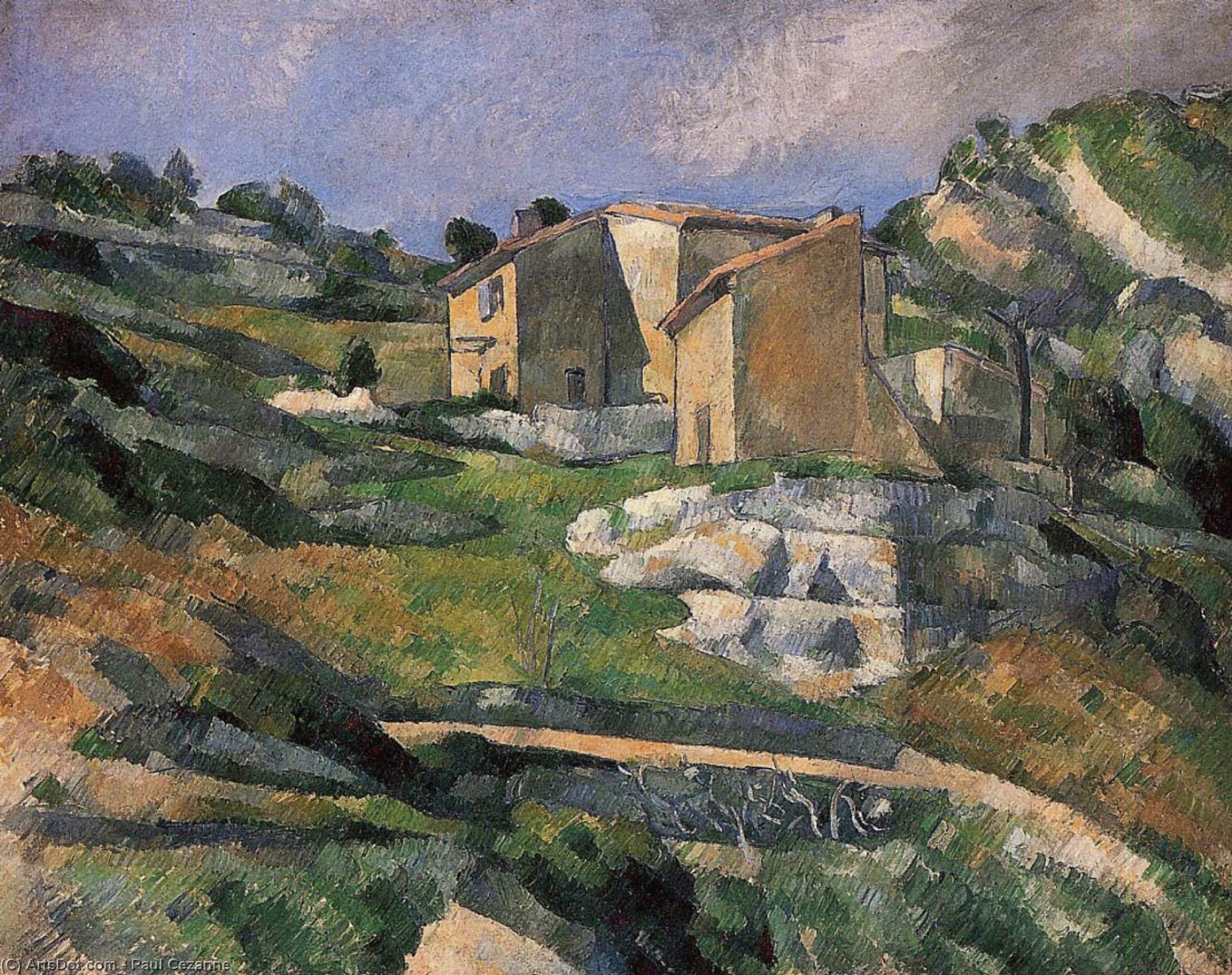 Wikioo.org - The Encyclopedia of Fine Arts - Painting, Artwork by Paul Cezanne - Houses in Provence