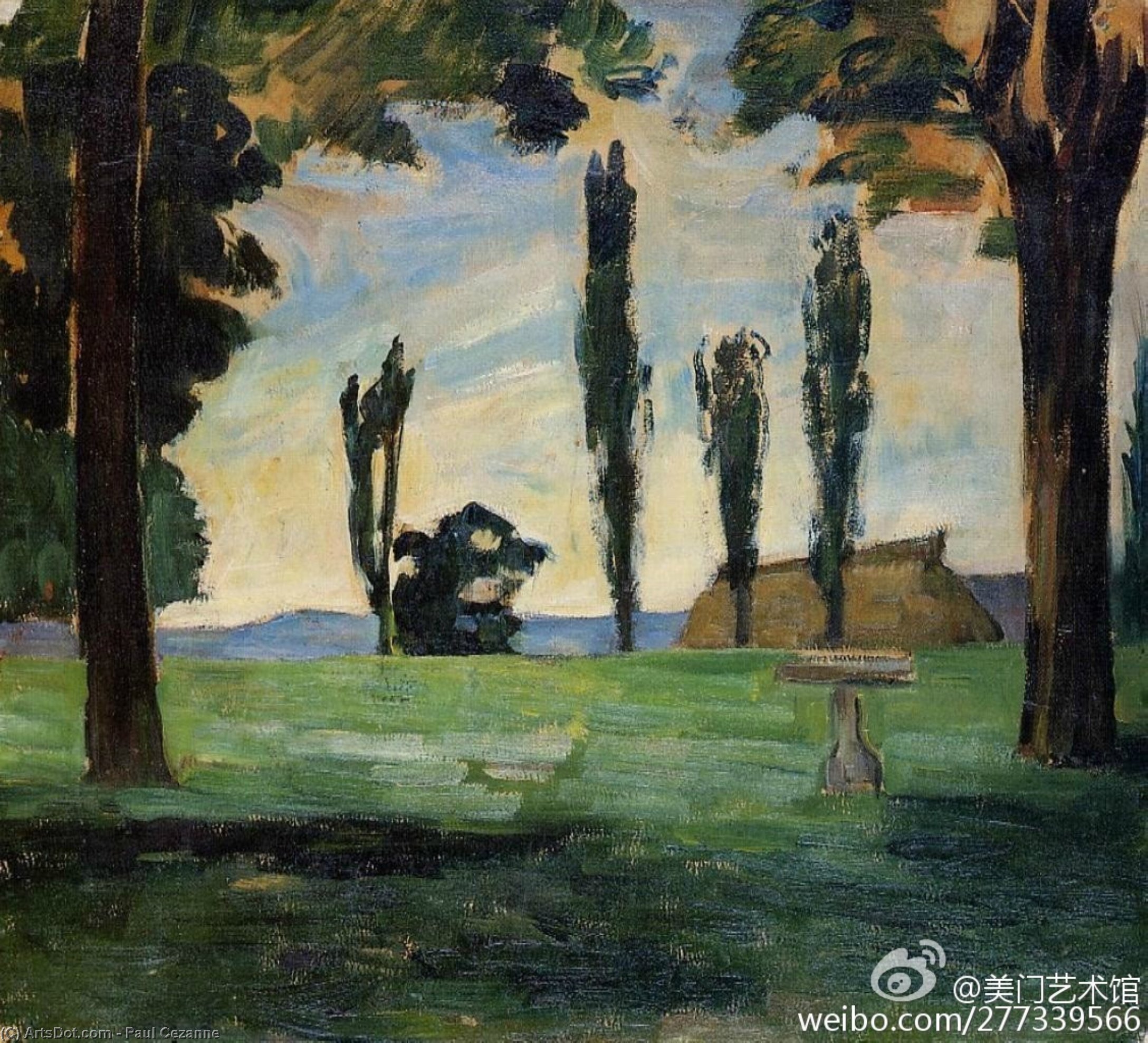 Wikioo.org - สารานุกรมวิจิตรศิลป์ - จิตรกรรม Paul Cezanne - Landscape 1