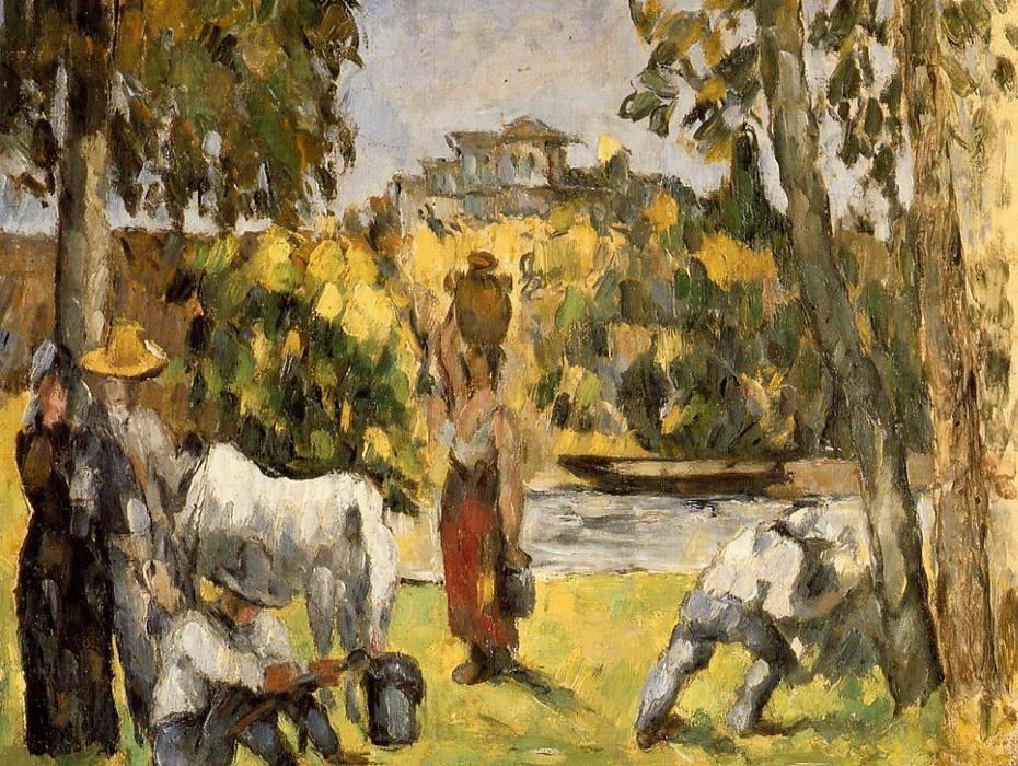 Wikioo.org - สารานุกรมวิจิตรศิลป์ - จิตรกรรม Paul Cezanne - Life in the Fields