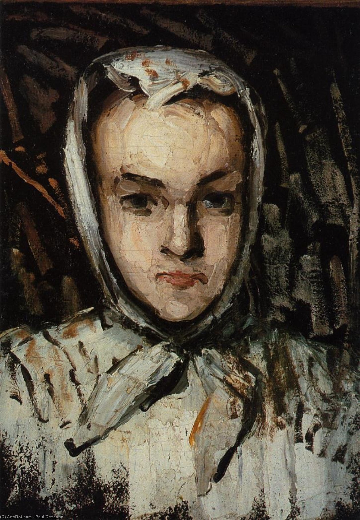 Wikioo.org - The Encyclopedia of Fine Arts - Painting, Artwork by Paul Cezanne - Marie Cezanne, the Artist's Sister