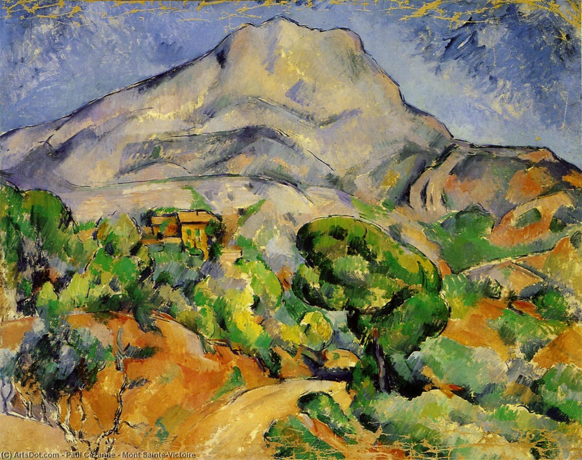WikiOO.org - Encyclopedia of Fine Arts - Maleri, Artwork Paul Cezanne - Mont Sainte-Victoire