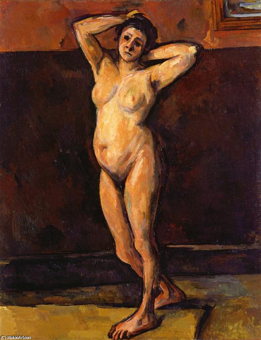Wikioo.org - The Encyclopedia of Fine Arts - Painting, Artwork by Paul Cezanne - Nude Woman Standing
