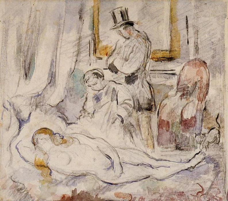 WikiOO.org - Encyclopedia of Fine Arts - Maleri, Artwork Paul Cezanne - Olympia