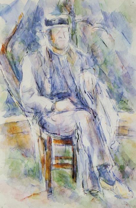 WikiOO.org - Enciclopedia of Fine Arts - Pictura, lucrări de artă Paul Cezanne - Peasant in a Straw Hat
