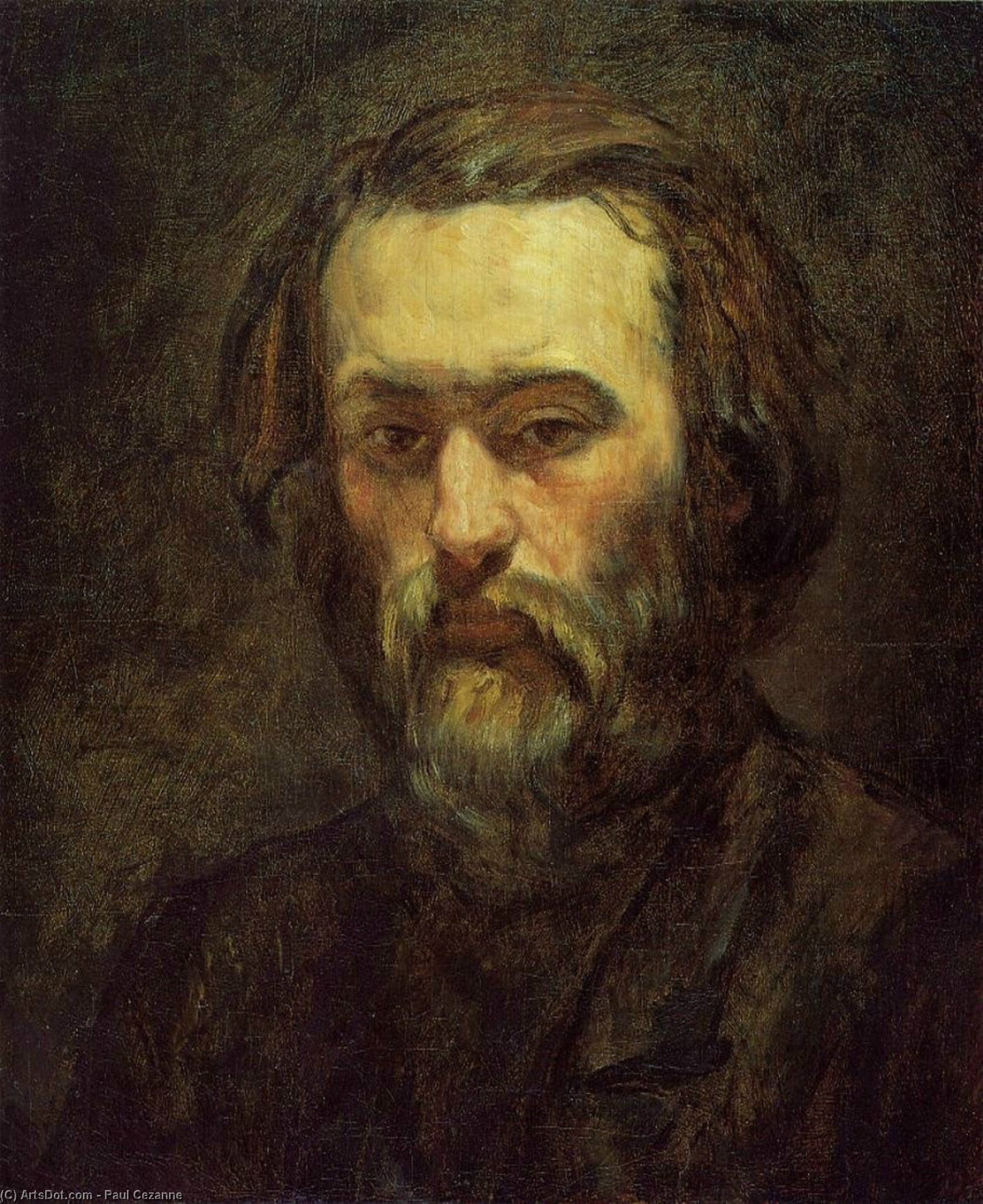 WikiOO.org - 百科事典 - 絵画、アートワーク Paul Cezanne - の肖像画 男 1