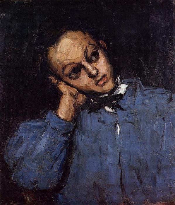 Wikioo.org - The Encyclopedia of Fine Arts - Painting, Artwork by Paul Cezanne - Portrait of a Young Man