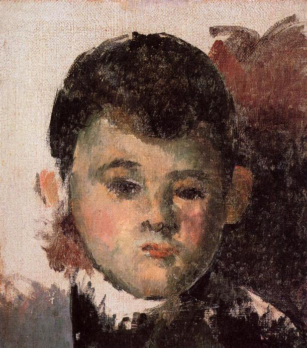 WikiOO.org - Güzel Sanatlar Ansiklopedisi - Resim, Resimler Paul Cezanne - Portrait of the Artist's Son (unfinished)