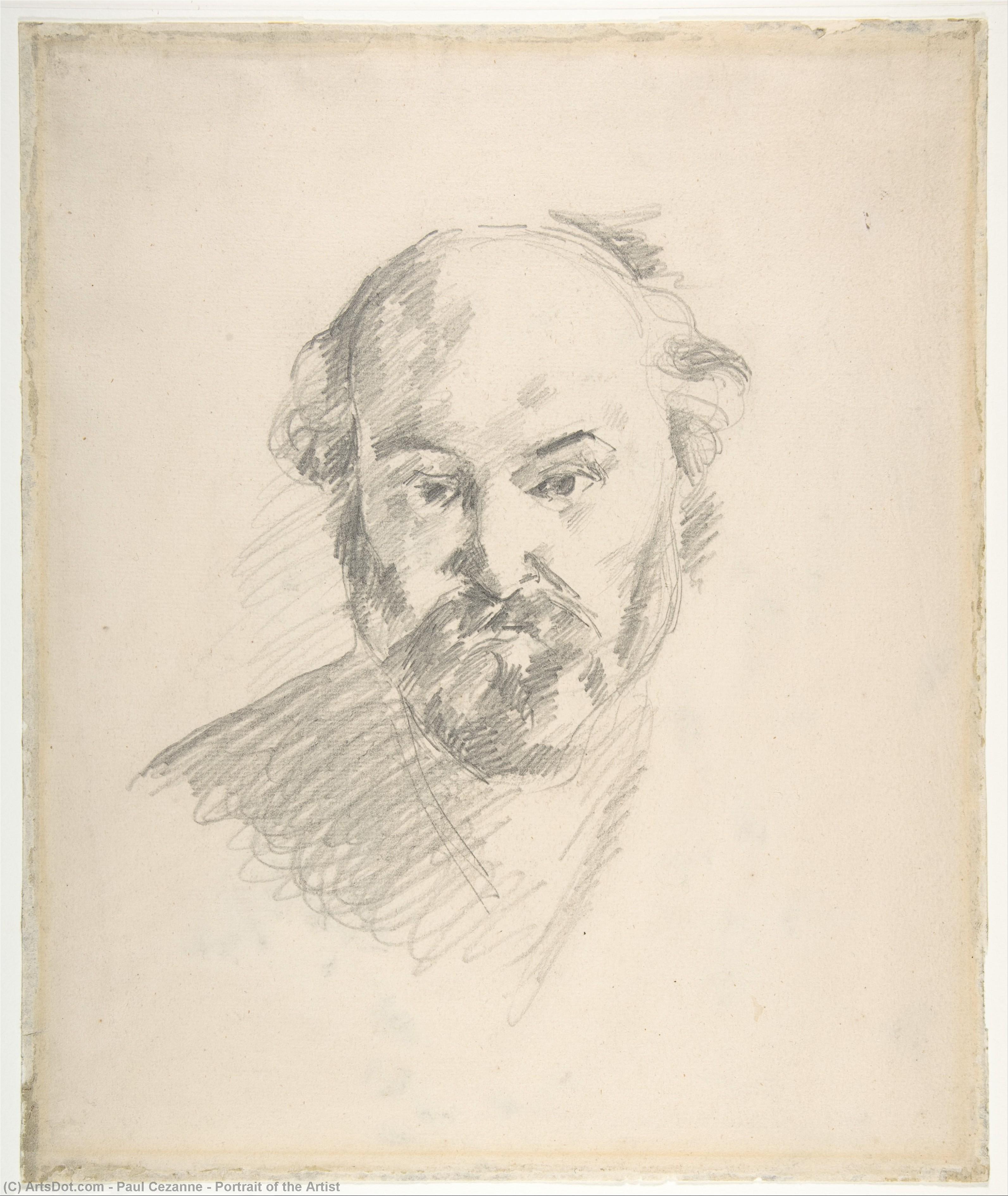 Wikioo.org – La Enciclopedia de las Bellas Artes - Pintura, Obras de arte de Paul Cezanne - retrato de el artista