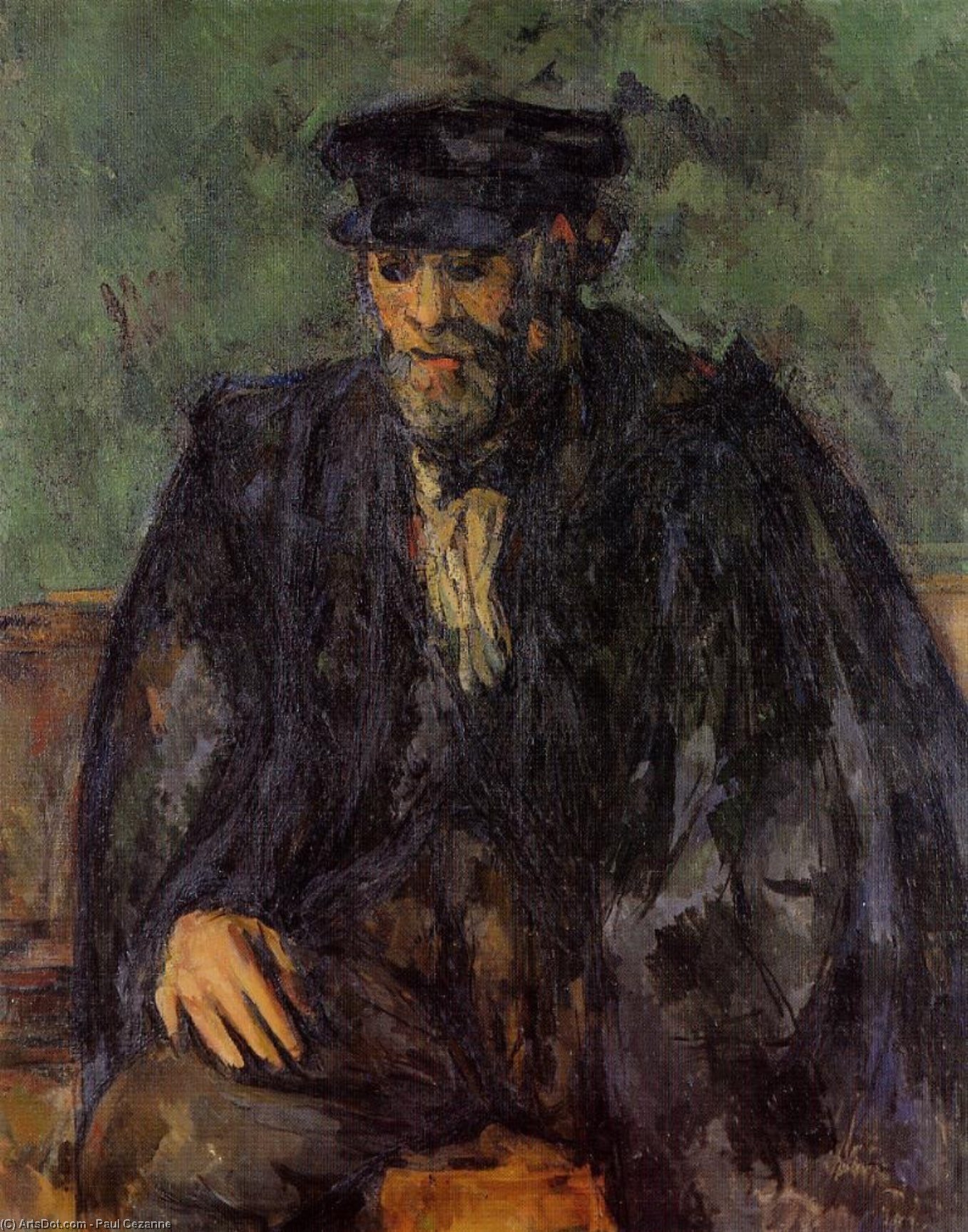 WikiOO.org - Encyclopedia of Fine Arts - Lukisan, Artwork Paul Cezanne - Portrait of the Gardener Vallier