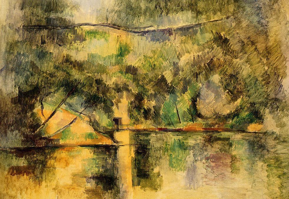 Wikioo.org - The Encyclopedia of Fine Arts - Painting, Artwork by Paul Cezanne - Reflections in the Water