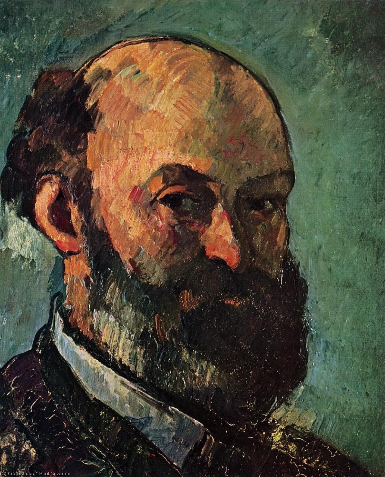 Wikioo.org - Bách khoa toàn thư về mỹ thuật - Vẽ tranh, Tác phẩm nghệ thuật Paul Cezanne - Self Portrait