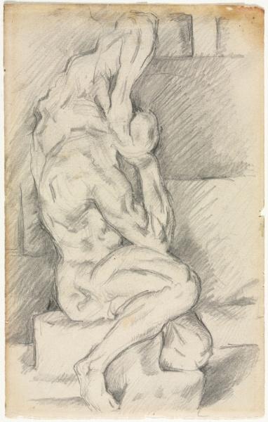 WikiOO.org - Encyclopedia of Fine Arts - Lukisan, Artwork Paul Cezanne - Sketch of Anatomical Sculpture