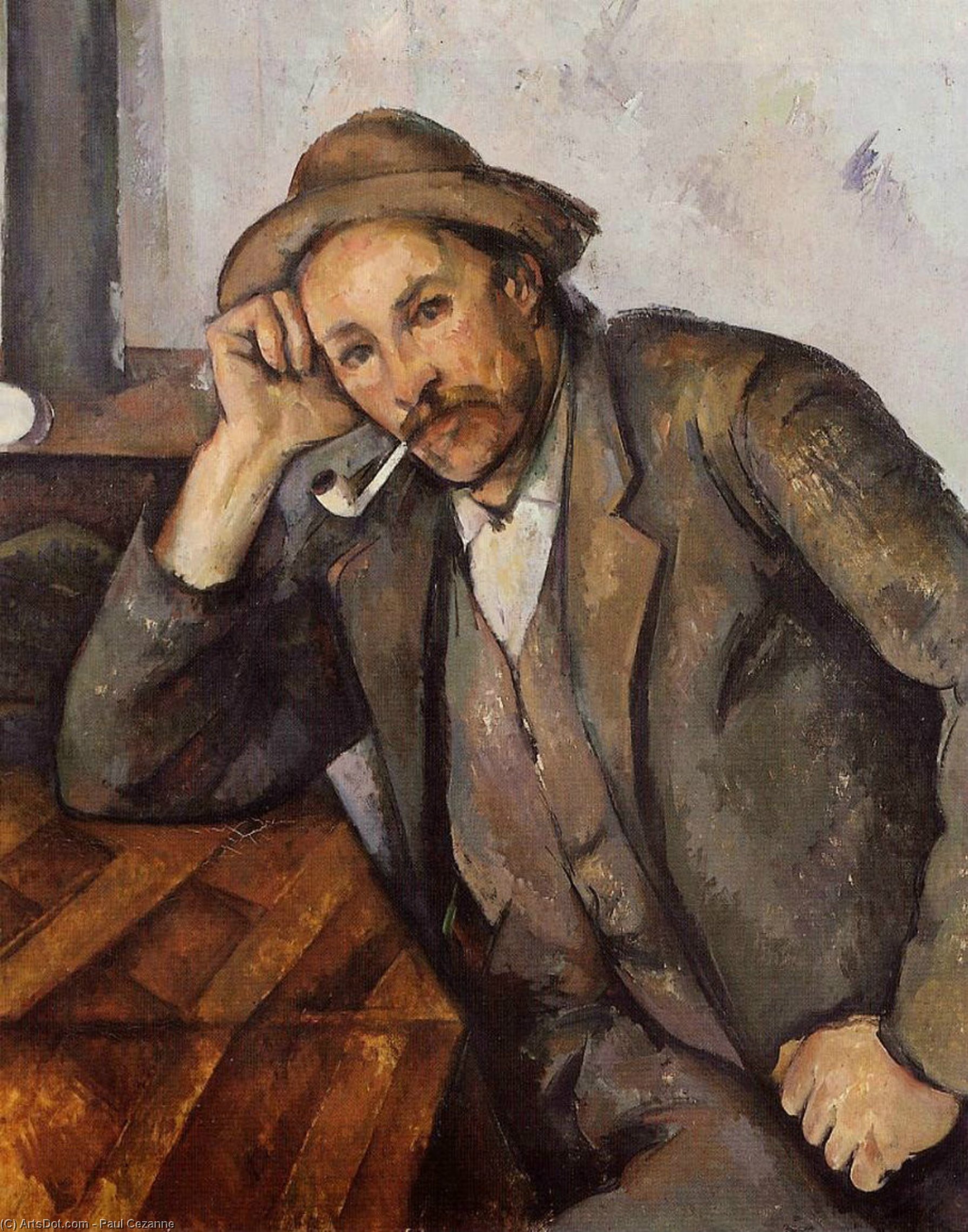 Wikioo.org - The Encyclopedia of Fine Arts - Painting, Artwork by Paul Cezanne - Smoker