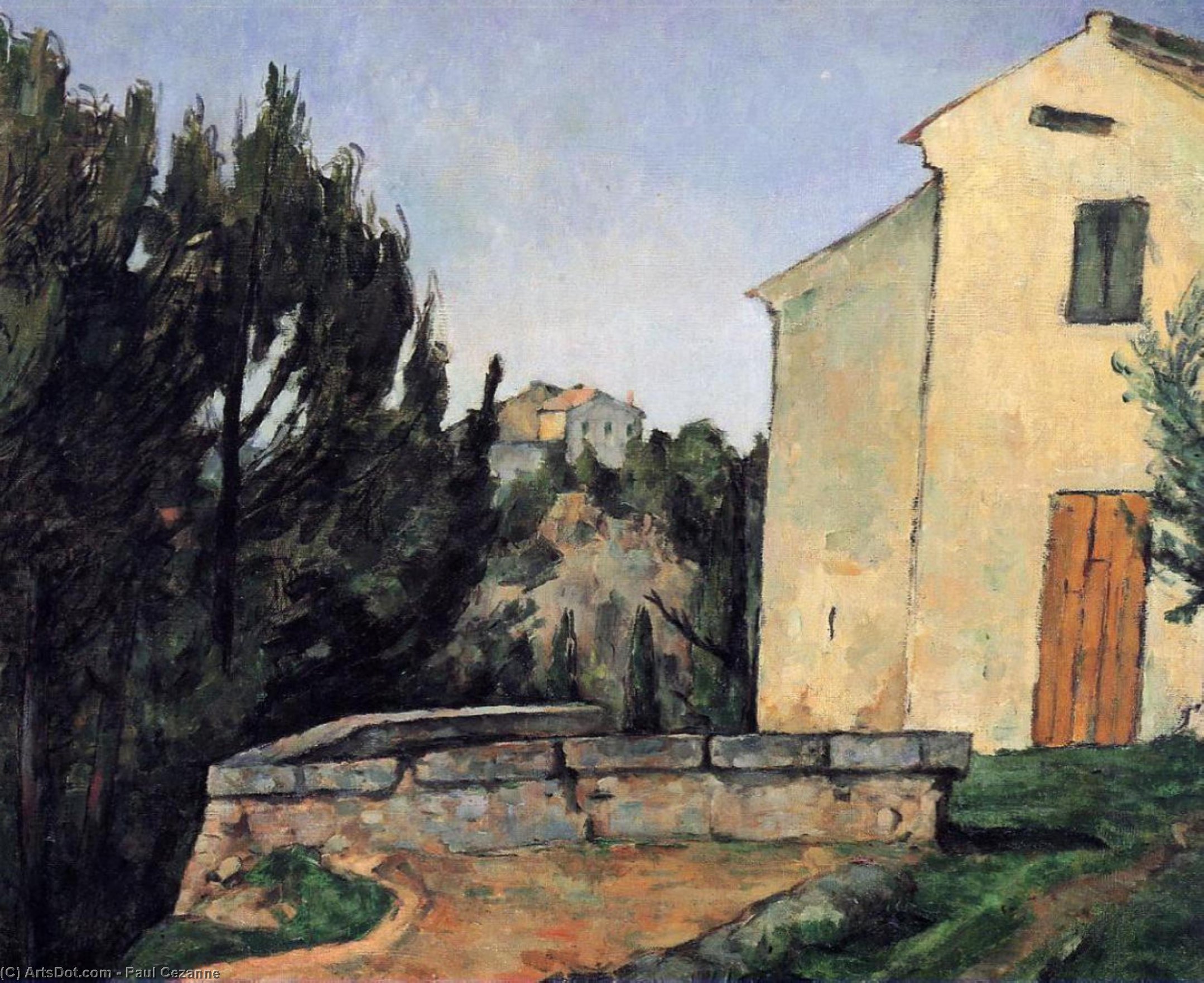 WikiOO.org - Encyclopedia of Fine Arts - Maleri, Artwork Paul Cezanne - The Abandoned House