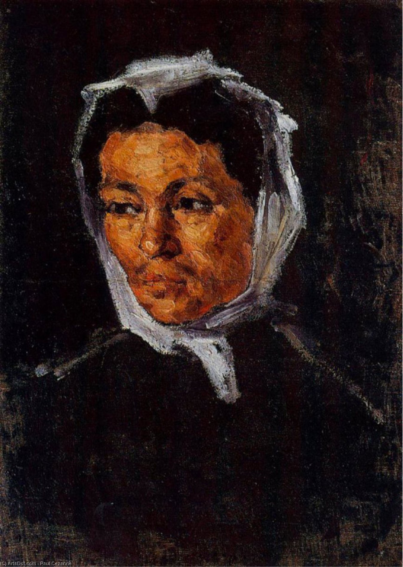 Wikioo.org - The Encyclopedia of Fine Arts - Painting, Artwork by Paul Cezanne - The Artist's Mother