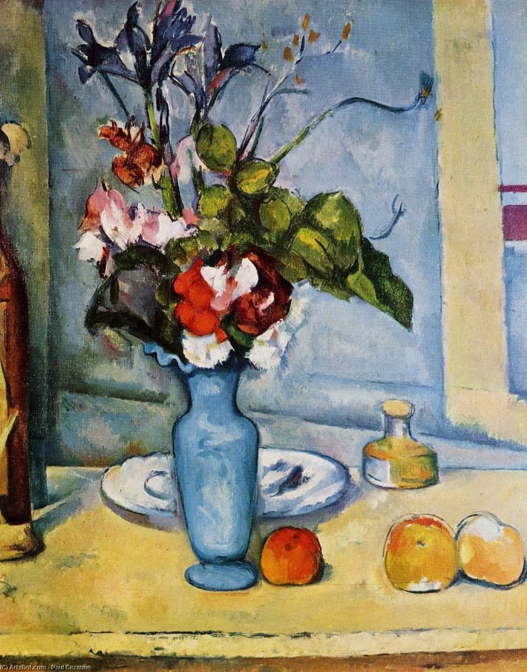 Wikioo.org – L'Enciclopedia delle Belle Arti - Pittura, Opere di Paul Cezanne - il blu vaso 1
