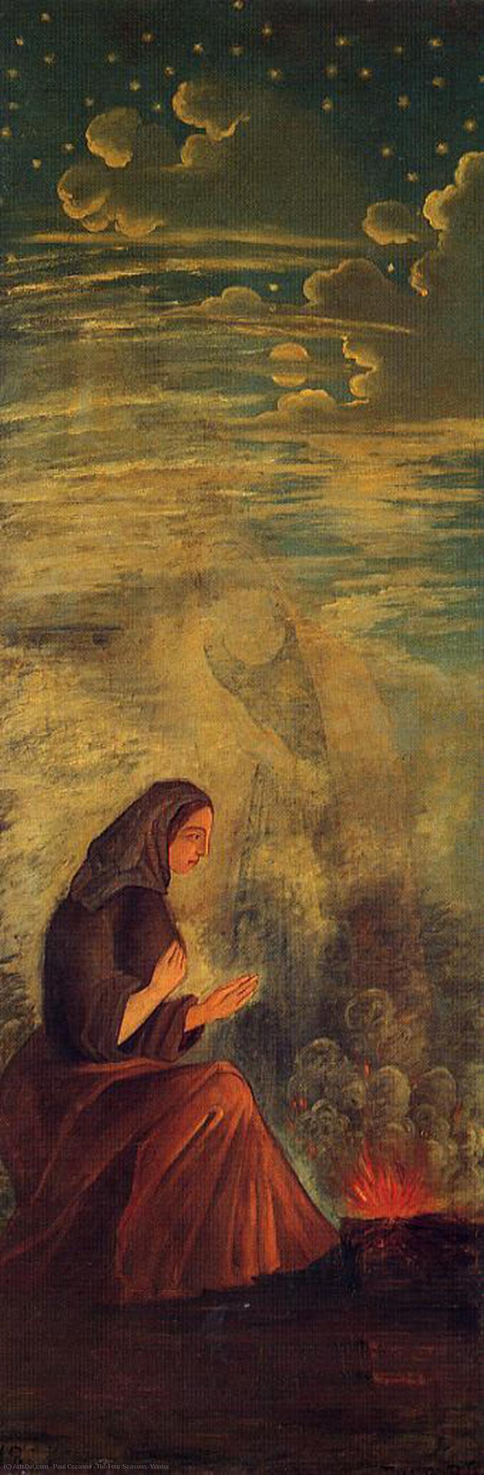 WikiOO.org - Enciklopedija dailės - Tapyba, meno kuriniai Paul Cezanne - The Four Seasons, Winter