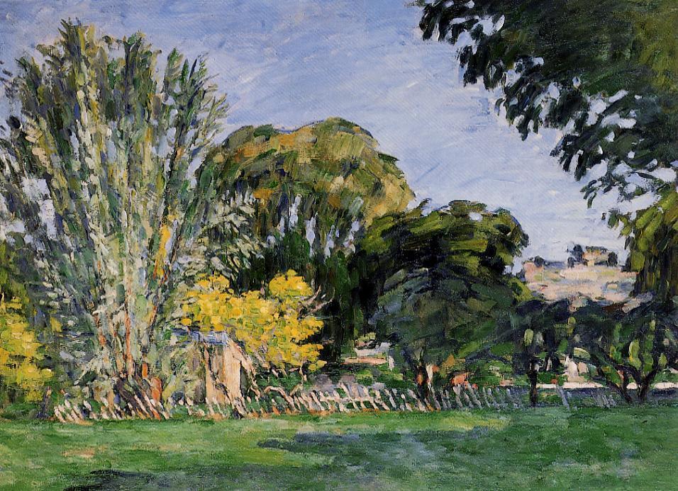 WikiOO.org - Encyclopedia of Fine Arts - Maalaus, taideteos Paul Cezanne - The Trees of Jas de Bouffan