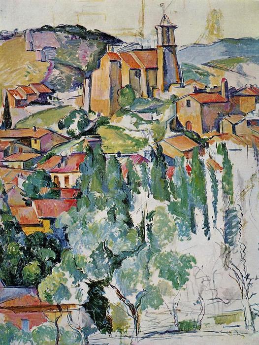 WikiOO.org – 美術百科全書 - 繪畫，作品 Paul Cezanne - 的Gardanne村