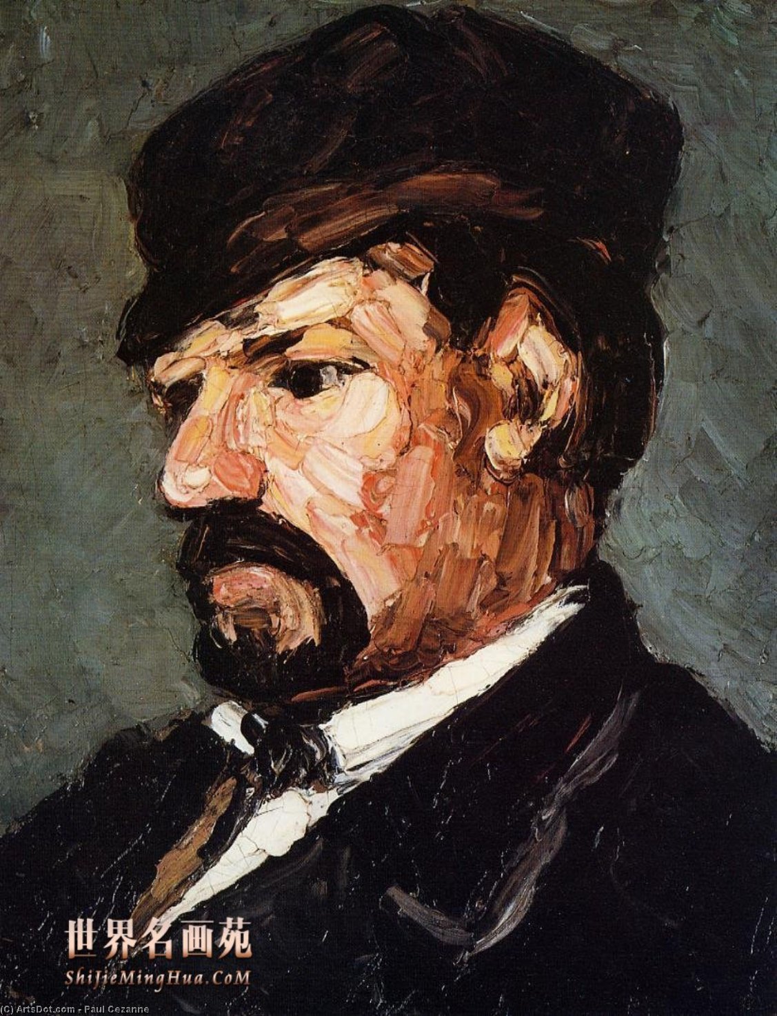 WikiOO.org - 백과 사전 - 회화, 삽화 Paul Cezanne - Uncle Dominique 1