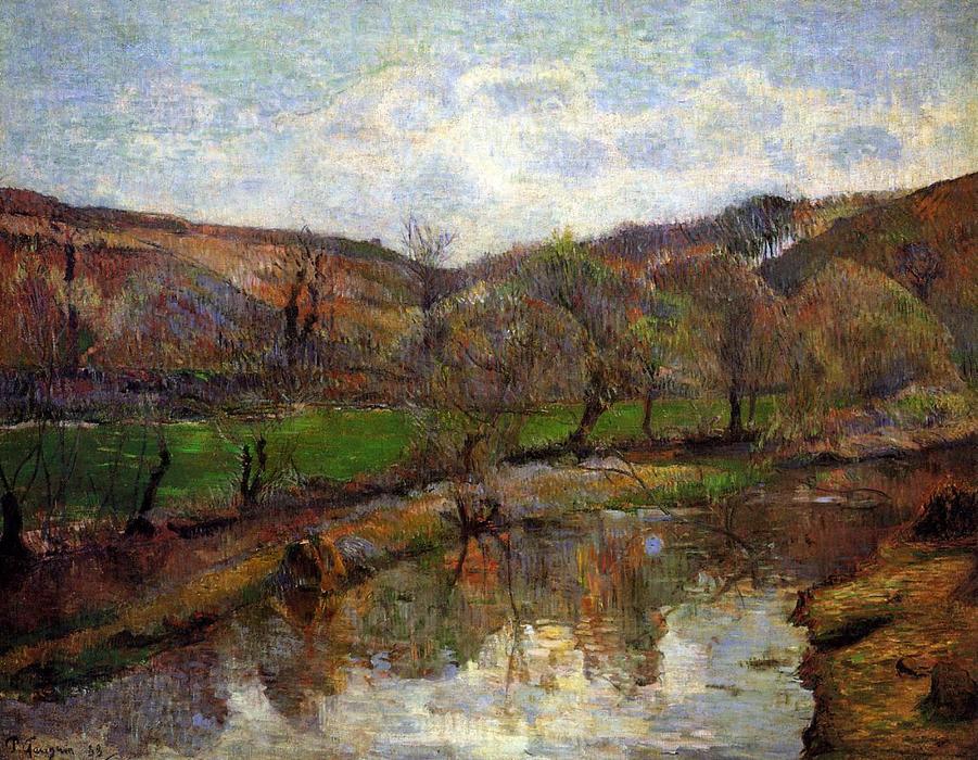 Wikioo.org - The Encyclopedia of Fine Arts - Painting, Artwork by Paul Gauguin - Aven Valley, Upstream of Pont-Aven