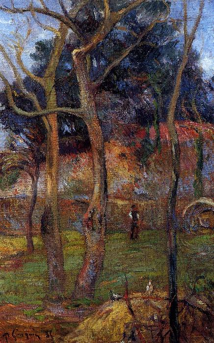 WikiOO.org - Enciclopedia of Fine Arts - Pictura, lucrări de artă Paul Gauguin - Bare Trees