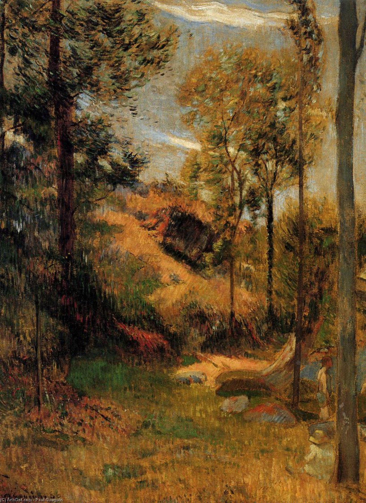 Wikioo.org – L'Enciclopedia delle Belle Arti - Pittura, Opere di Paul Gauguin - balneazione place , Pont-Aven Porto