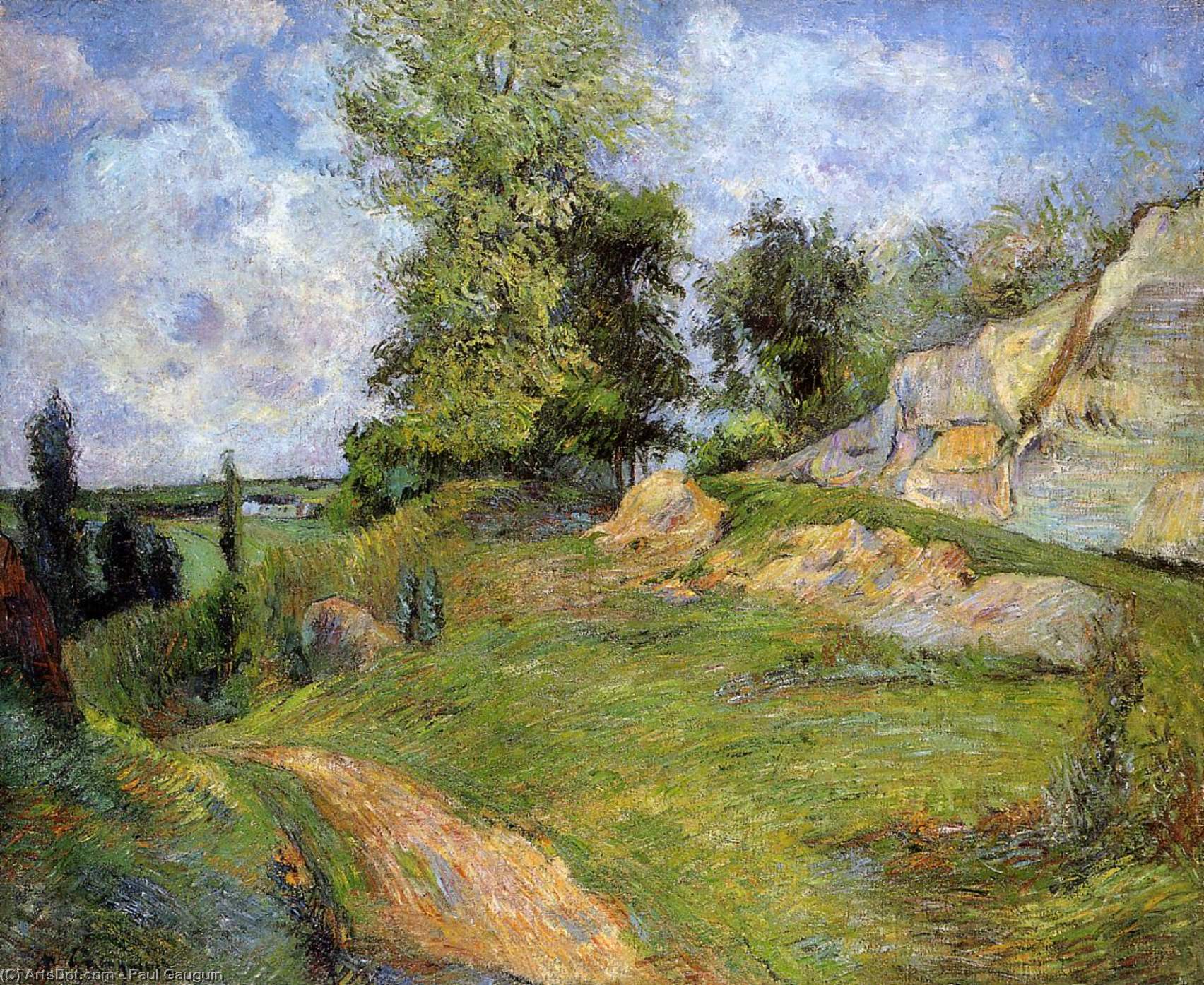Wikioo.org – La Enciclopedia de las Bellas Artes - Pintura, Obras de arte de Paul Gauguin - Chou Canteras en Pontoise