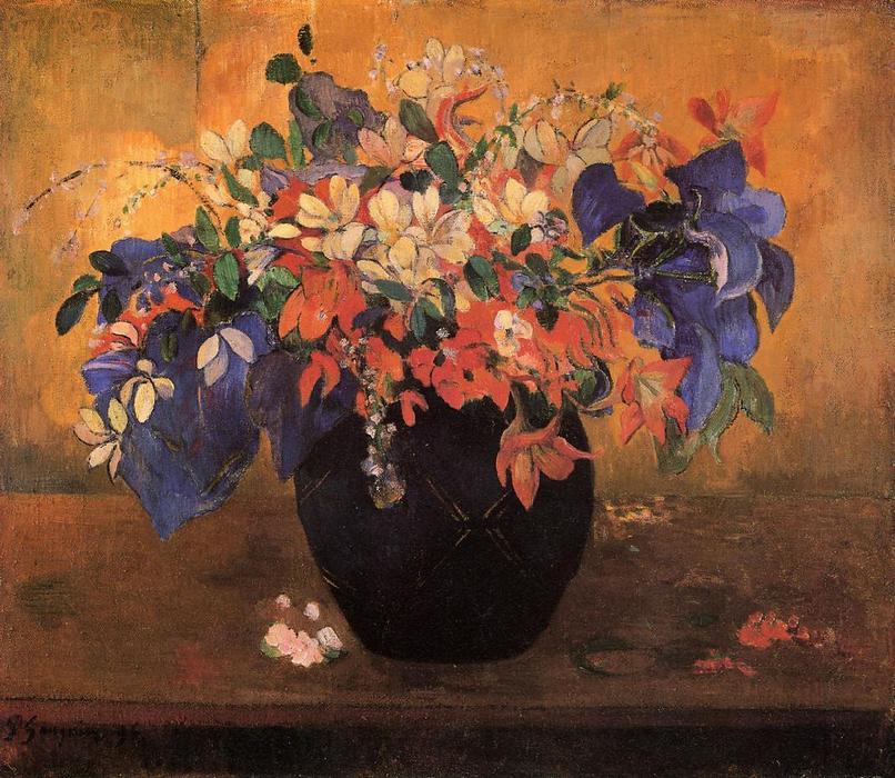 WikiOO.org - Güzel Sanatlar Ansiklopedisi - Resim, Resimler Paul Gauguin - Flower Piece