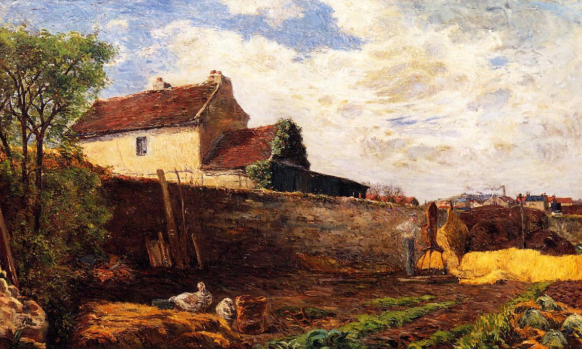 Wikioo.org - The Encyclopedia of Fine Arts - Painting, Artwork by Paul Gauguin - Geese on the farm