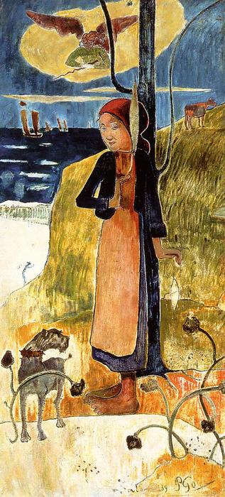 WikiOO.org - Encyclopedia of Fine Arts - Maleri, Artwork Paul Gauguin - Joan of Arc