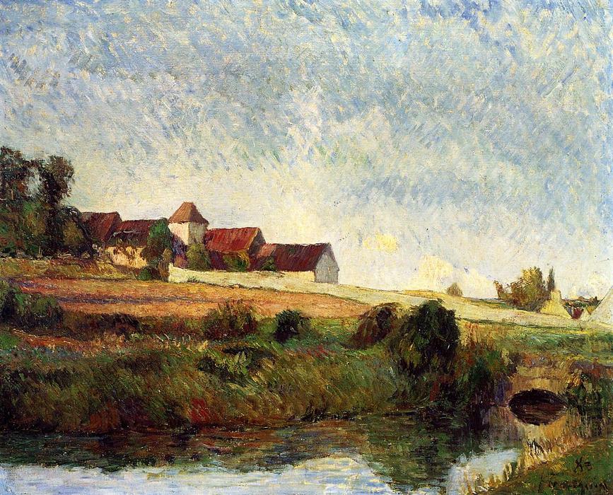 Wikioo.org - The Encyclopedia of Fine Arts - Painting, Artwork by Paul Gauguin - La Groue Farm, Osny