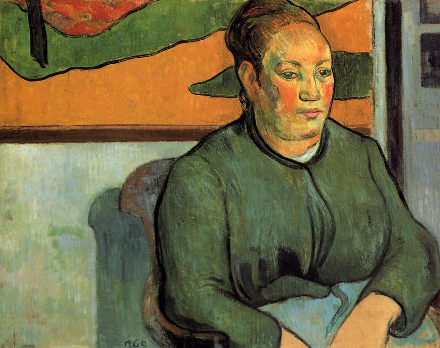 Wikoo.org - موسوعة الفنون الجميلة - اللوحة، العمل الفني Paul Gauguin - Madame Roulin