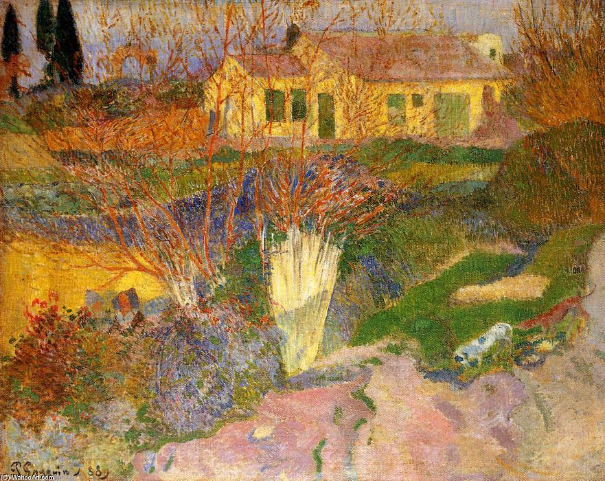 Wikioo.org - The Encyclopedia of Fine Arts - Painting, Artwork by Paul Gauguin - Mas, near Arles