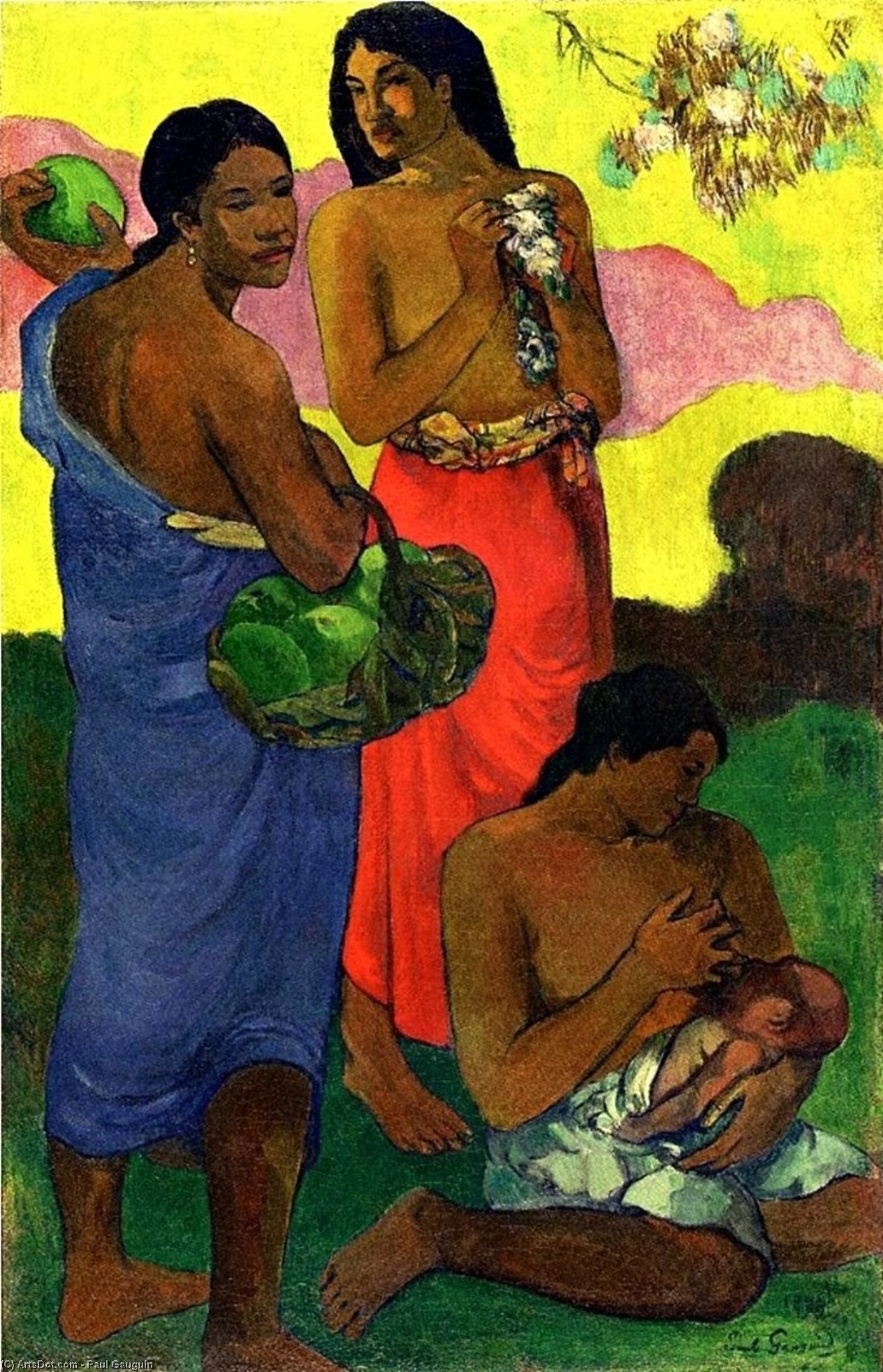 WikiOO.org – 美術百科全書 - 繪畫，作品 Paul Gauguin - Maternite