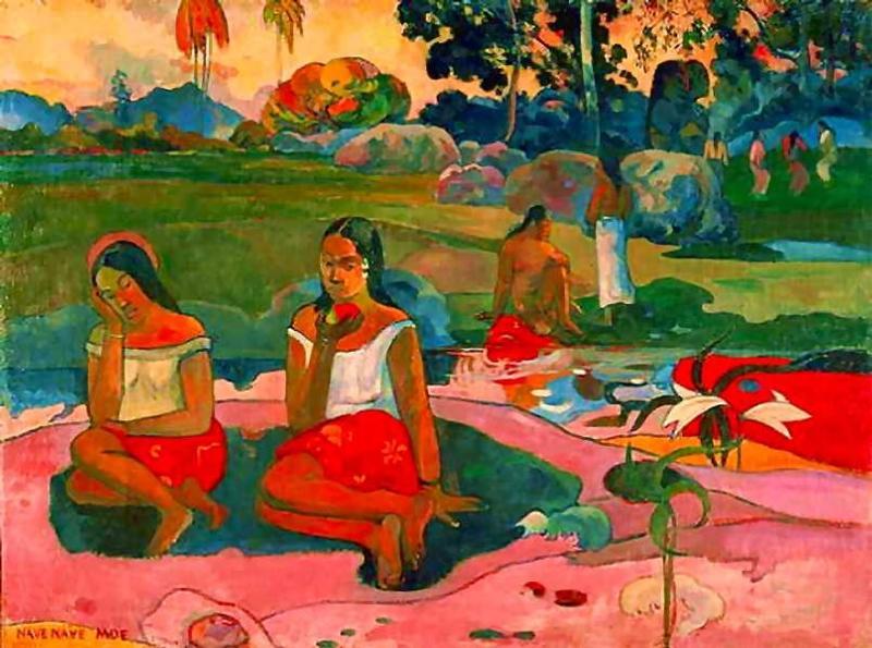 WikiOO.org - Güzel Sanatlar Ansiklopedisi - Resim, Resimler Paul Gauguin - Miraculous Source