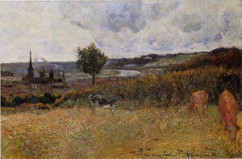 WikiOO.org - Encyclopedia of Fine Arts - Lukisan, Artwork Paul Gauguin - Near Rouen
