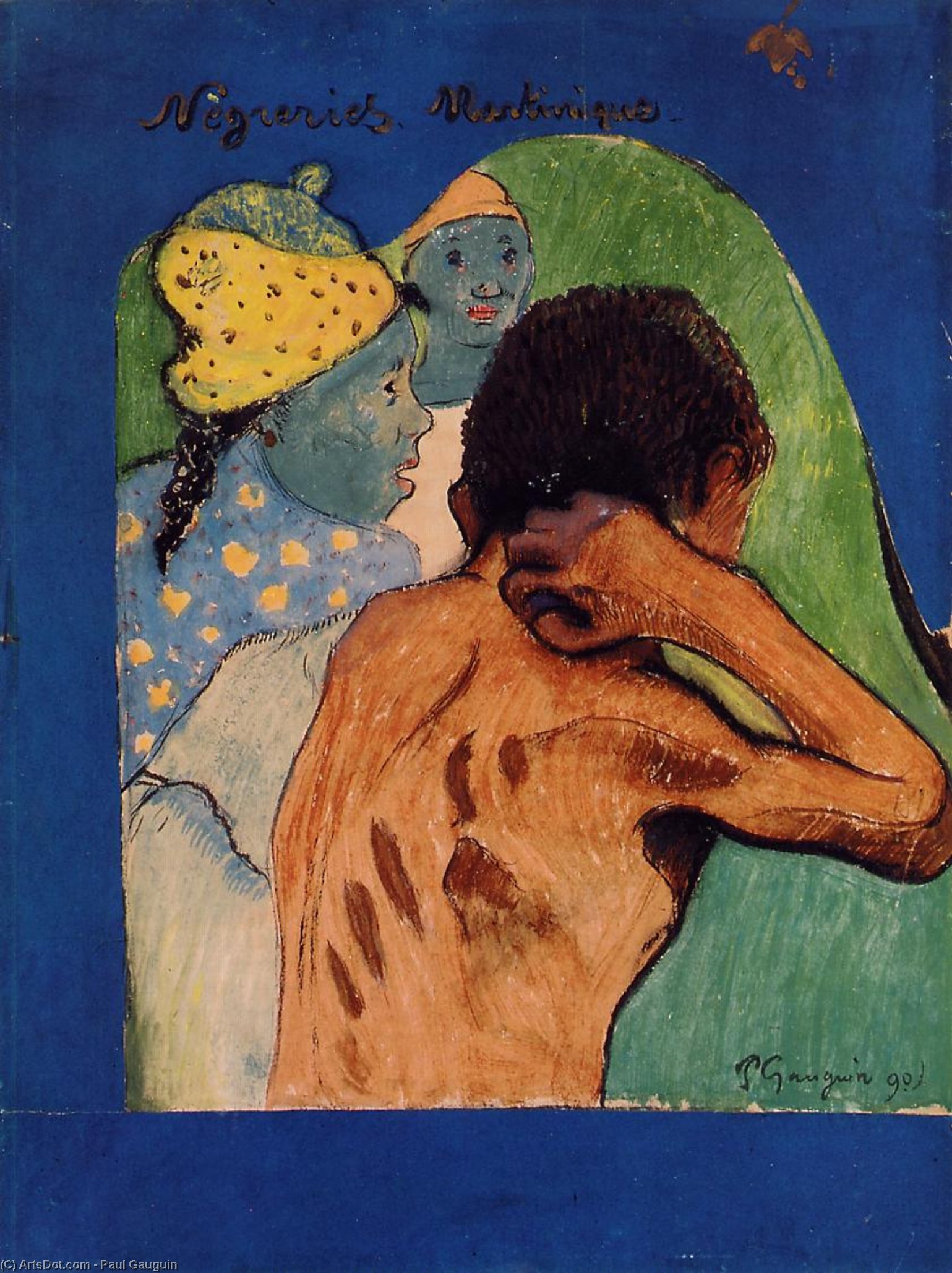 Wikioo.org - The Encyclopedia of Fine Arts - Painting, Artwork by Paul Gauguin - Negreries Martinique