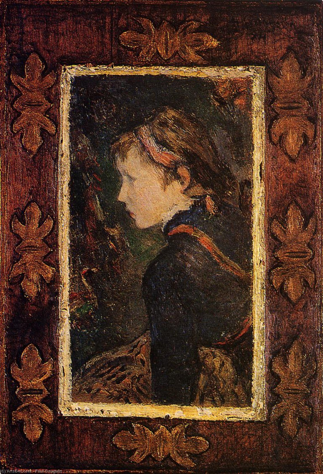 Wikioo.org - The Encyclopedia of Fine Arts - Painting, Artwork by Paul Gauguin - Portrait of Aline