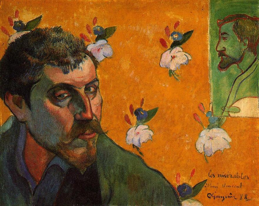 Wikioo.org - The Encyclopedia of Fine Arts - Painting, Artwork by Paul Gauguin - Self Portrait, Les Miserables
