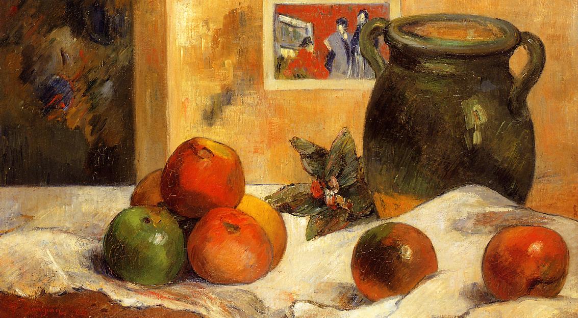 Wikioo.org - The Encyclopedia of Fine Arts - Painting, Artwork by Paul Gauguin - Still life with Japanese print