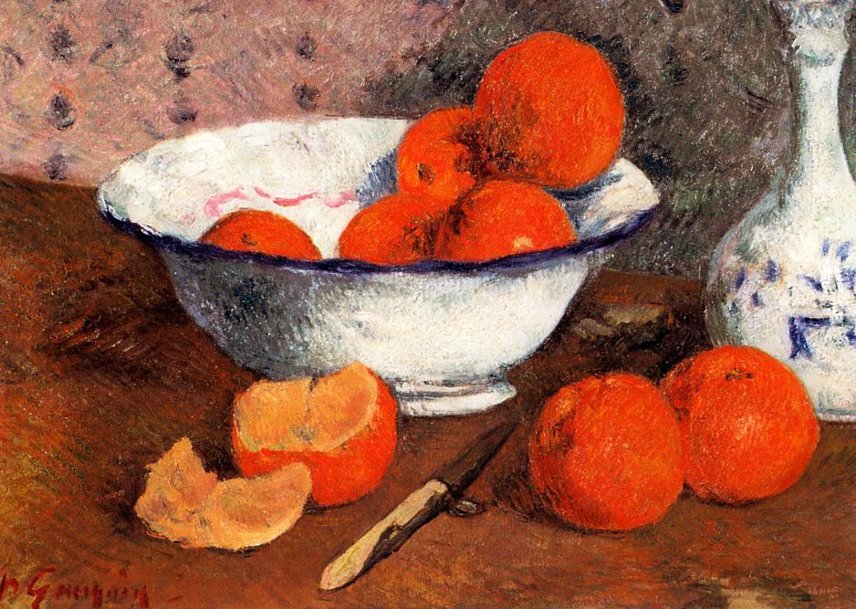 WikiOO.org - Encyclopedia of Fine Arts - Lukisan, Artwork Paul Gauguin - Still life with Oranges